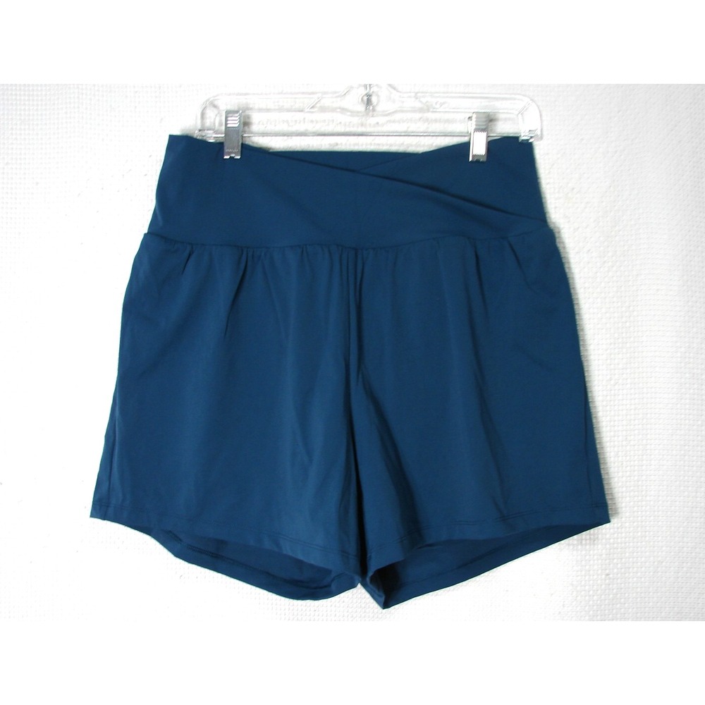 New Halara SoftlyZero Airy Crossover High Waisted Yoga Lined Shorts 5" Size L